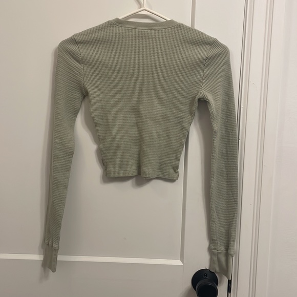 size 2xs waffle texture TNA long sleeve - Picture 2 of 4